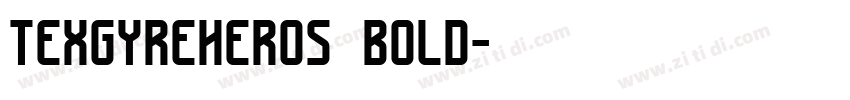 texgyreheros bold字体转换